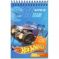 Блокнот пластиковий Kite Hot Wheels HW21-196, А6, 48 аркушів, нелінований