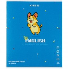 Зошит предметний Kite Pixel K21-240-10, 48 аркушів, лінія, англійська мова