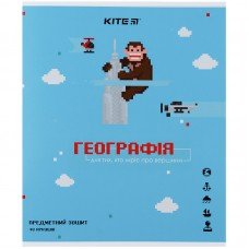 Зошит предметний Kite Pixel K21-240-13, 48 аркушів, клітинка, географія