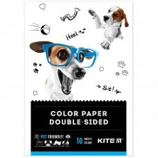 Папір кольоровий двосторонній Kite Dogs K22-293, А5