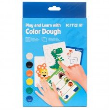 Набір ліпи і розвивайся Kite K21-326-02, 6 кольорів + 5 карток
