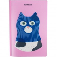 Блокнот пластиковий Kite Gangster cat K22-460-3, А5+, 40 аркушів, клітинка