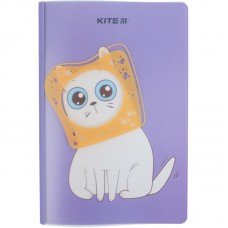 Блокнот пластиковий Kite Bread cat K22-460-4, А5+, 40 аркушів, клітинка