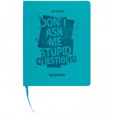 Щоденник шкільний Kite Stupid questions K22-283-5, м'яка обкладинка, PU