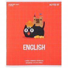 Зошит предметний Kite Cat K23-240-18, 48 аркушів, лінія, англійська мова