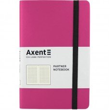 Книга записна Partner Soft, 125*195, 96 арк, кліт, рожева