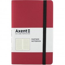 Книга записна Partner Soft, 125*195, 96 арк, кліт, червона