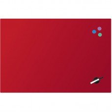 Дошка скляна магнітно-маркерна 60х90 см, червона