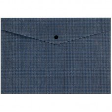 Папка на кнопці, А4+, Tartan Blue